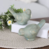 Ceramic Sage and Gold Bird