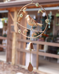 Metal Bird Wind Chime 23"L
