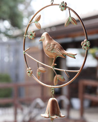 Metal Bird Wind Chime 23"L