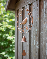 Metal Bird Wind Chime 23"L