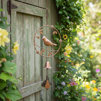 Metal Bird Wind Chime 23"L
