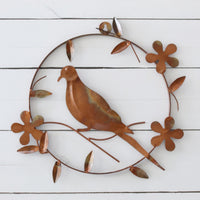 Metal Bird Wreath