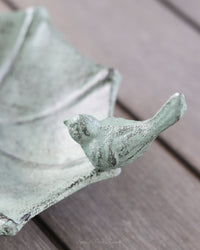 Iron Umbrella With Birds Tabletop Feeder