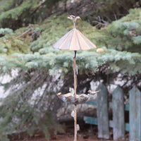 Metal Umbrella Bird Feeder Stake