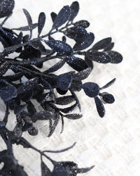 Black Glitter Candle Ring
