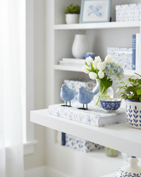 Porcelain Mini Bird Blue