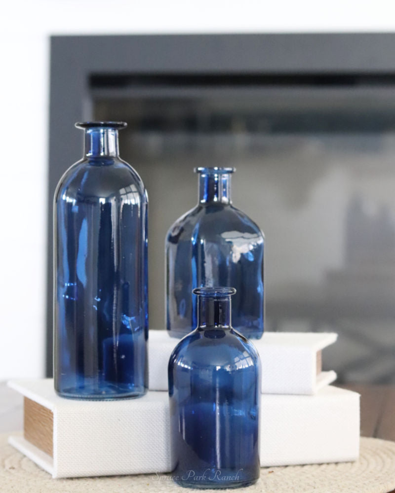 Blue Glass Bottles