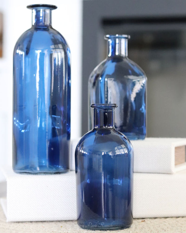Blue Glass Bottles