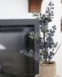 Blue Grape Berry Stem 28"