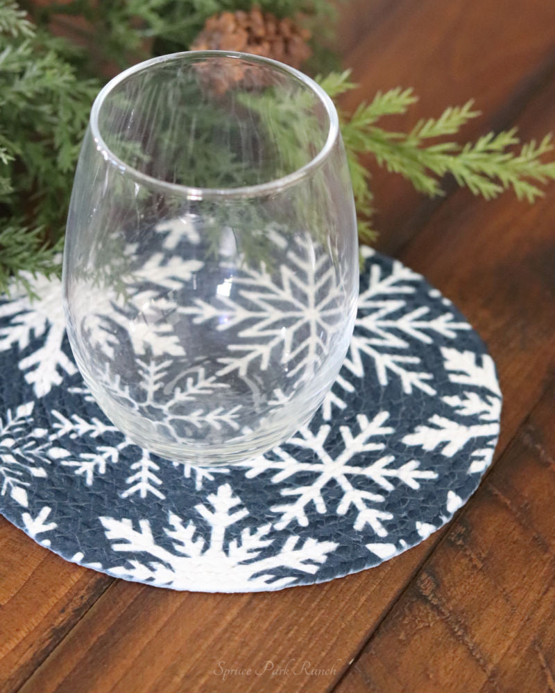 Blue Snowflake Textile Collection