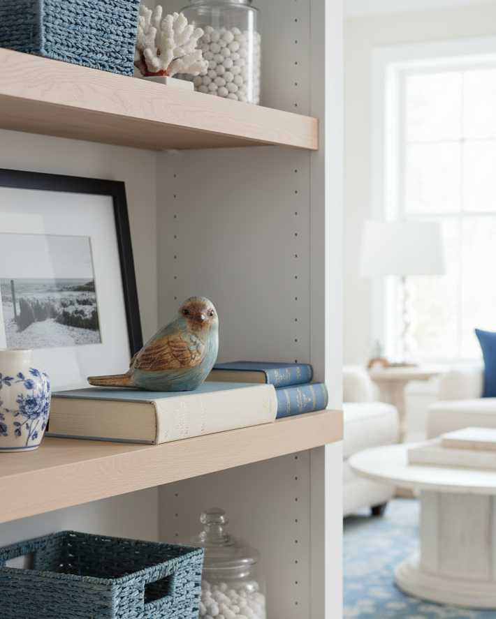 Resin Blue and Brown Bird