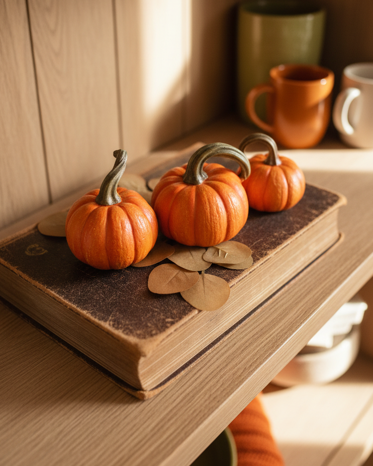 Reversible Orange BOO Pumpkins Set of 3