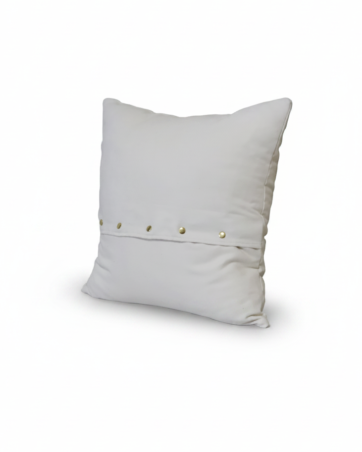 Botanical Suede Oatmeal Pillow With Open Wing Butterfly