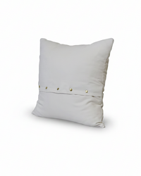 Botanical Suede Oatmeal Pillow With Open Wing Butterfly