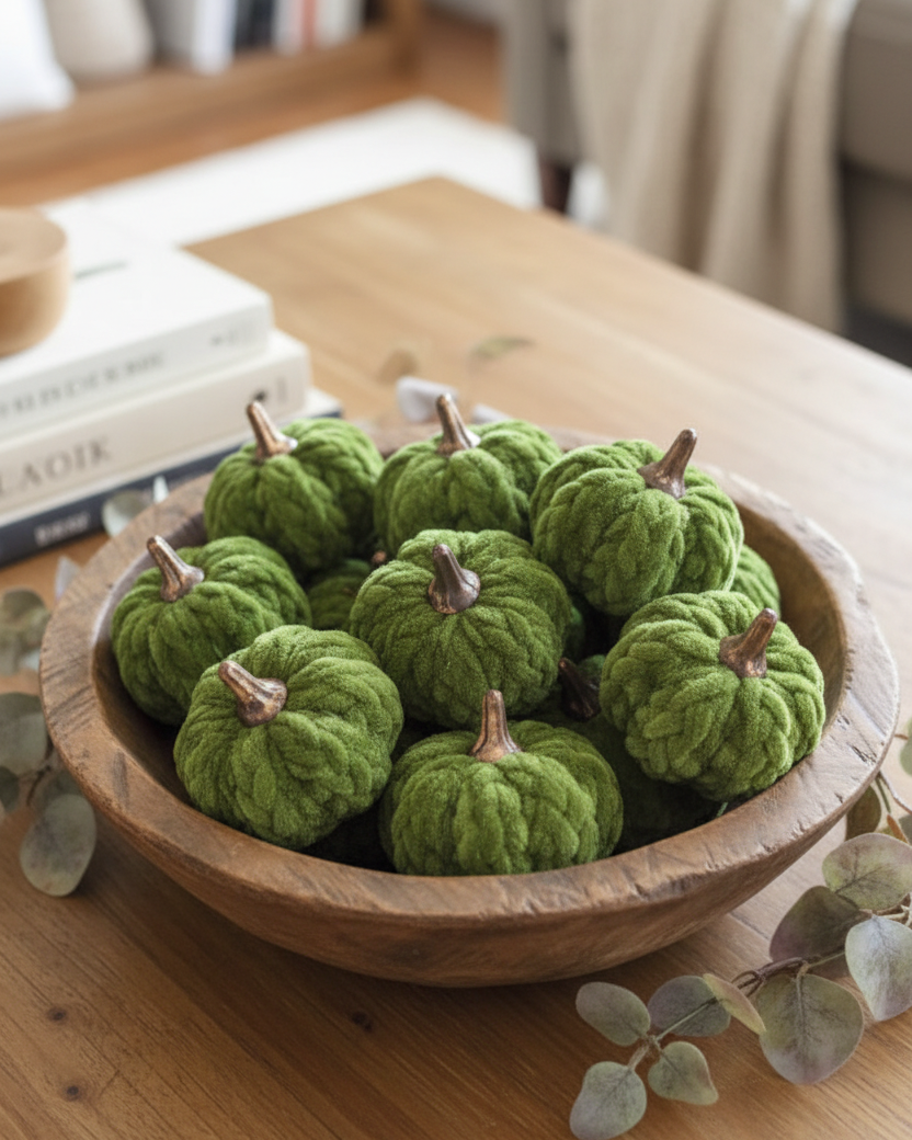 Braided Mini Fabric Pumpkin