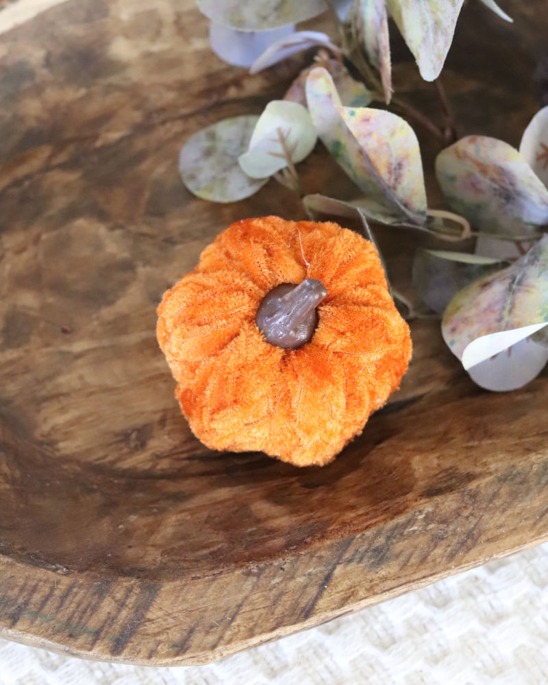 Braided Mini Fabric Pumpkin