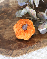 Braided Mini Fabric Pumpkin