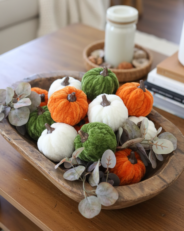 Braided Mini Fabric Pumpkin