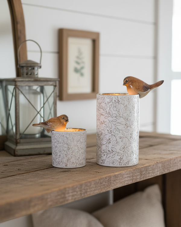 Brown Bird Pot Hanger 2.5"H