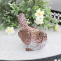 Wood Look Bird Table Decor