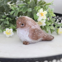 Wood Look Bird Table Decor