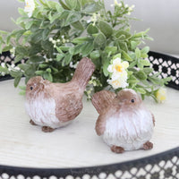 Wood Look Bird Table Decor