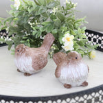 Wood Look Bird Table Decor