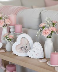 Honey Bunny Heart Blocks Set of 2