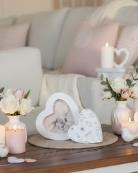 Honey Bunny Heart Blocks Set of 2