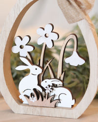 Cutout Easter Bunny Table Decor