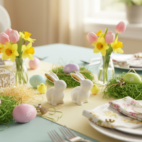 Ceramic Bunny Salt and Pepper Set