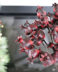 Burgundy Pomegranate Stem 28"