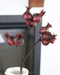 Burgundy Pomegranate Stem 28"