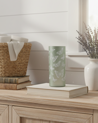 Butterfly Glass LED Cylinder