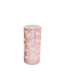 Butterfly Glass LED Cylinder