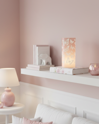 Butterfly Glass LED Cylinder