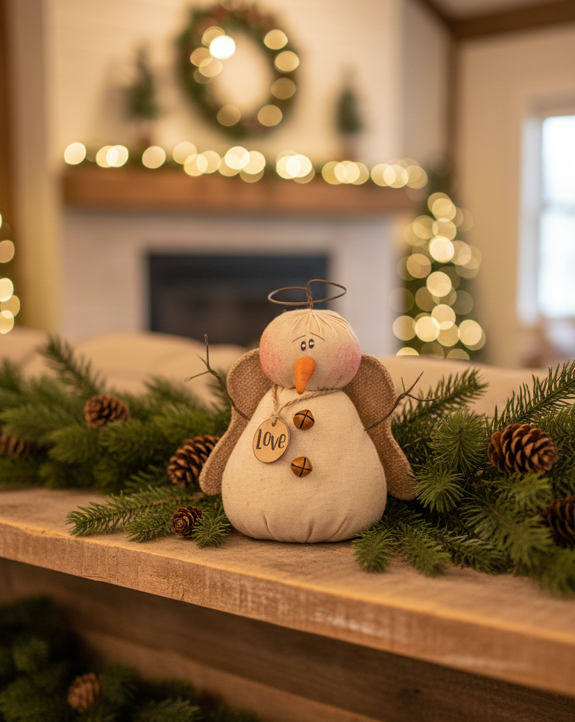 Love the Snowy Snowman Angel
