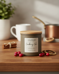 Crossroads Cranberry Cider Coloured Glass Jar Candle 14oz