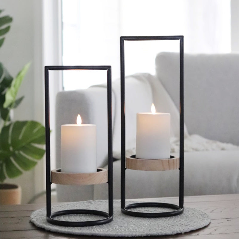Small Candlelight Performance Riser Iron Frame Candle Riser Black – Spruce Park Ranch