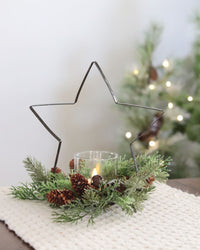 Glittered Metal Cutout Votives