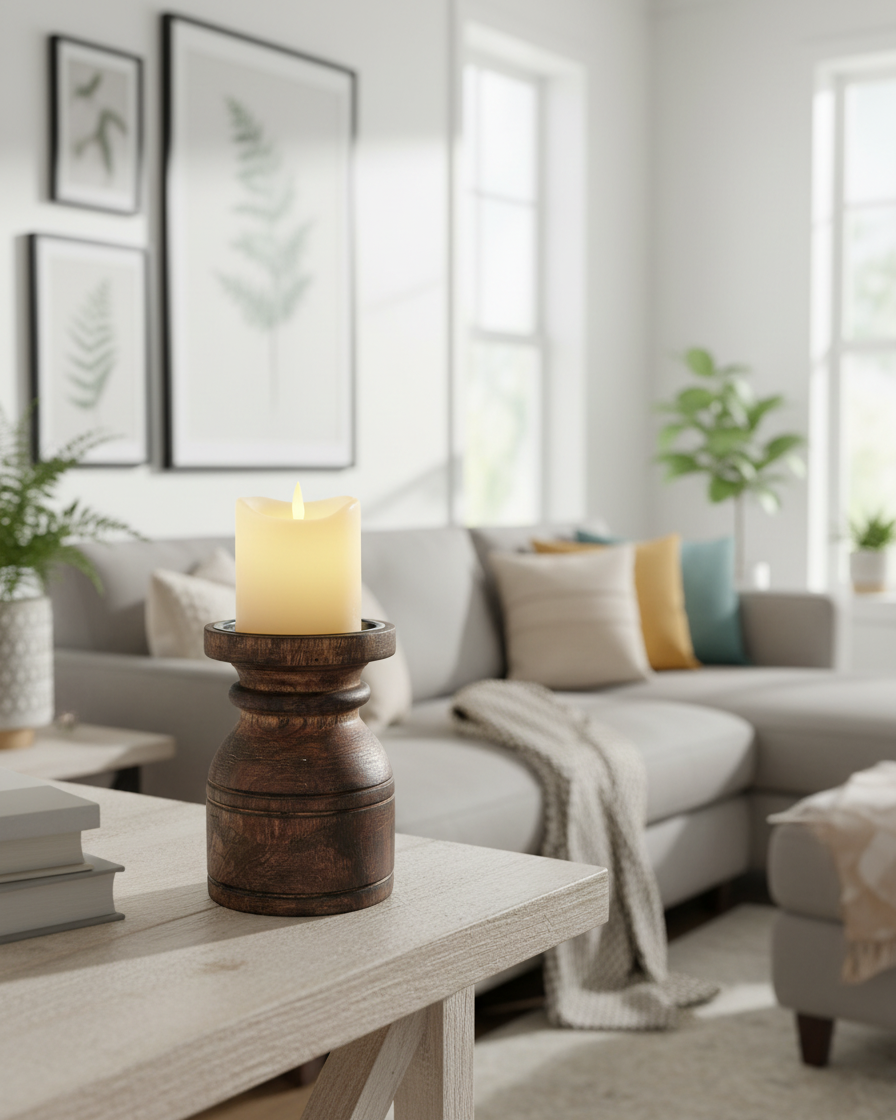 Reclaimed Wood Candle Holder