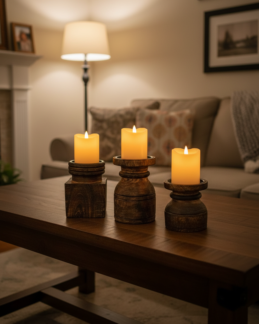 Reclaimed Wood Candle Holder