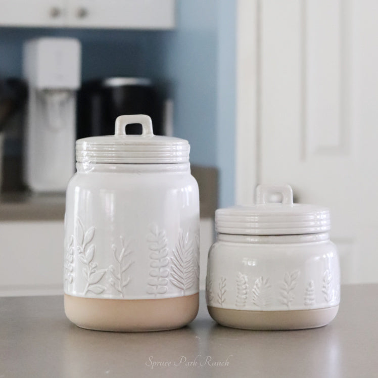 Botanical Canister Set of 2