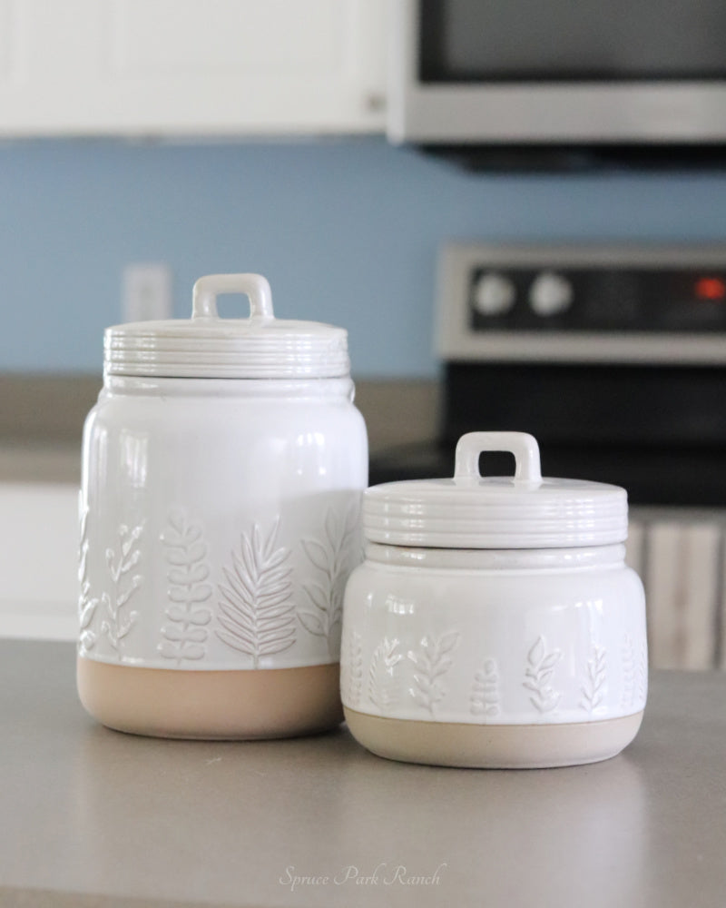 Botanical Canister Set of 2