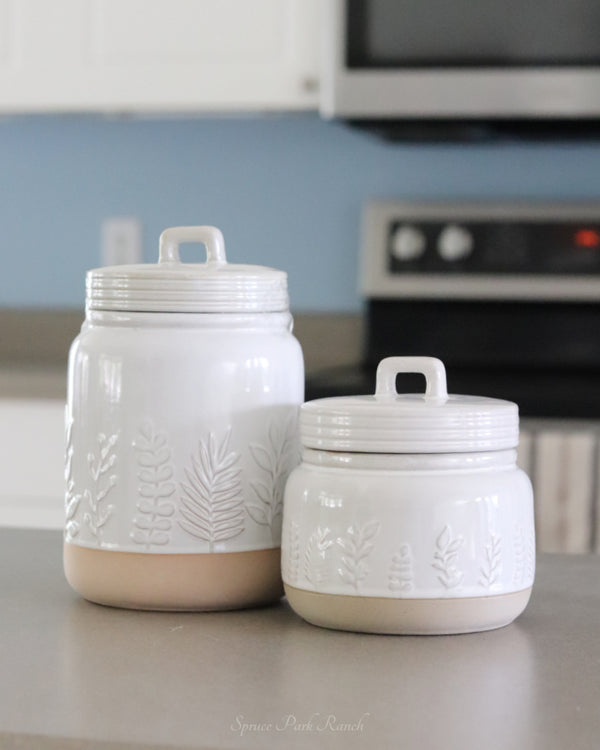 Botanical Canister Set of 2