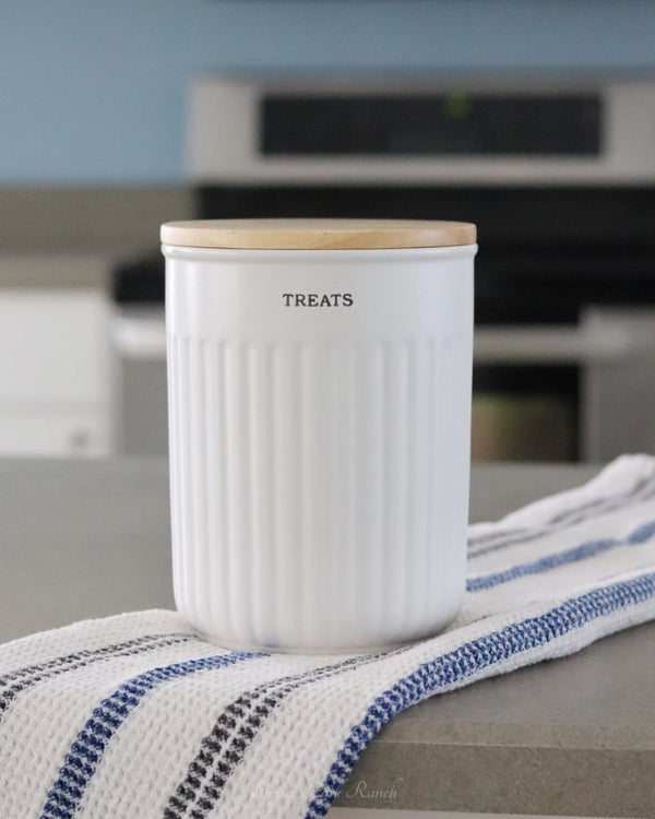 Stoneware Treats Canister