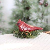 Cardinal Bird Figurine