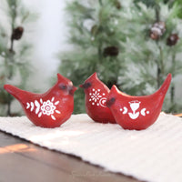 Cardinal Bird Figurine