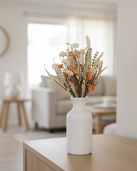 Natural and Orange Carnation Greenery Collection