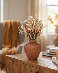 Natural and Orange Carnation Greenery Collection